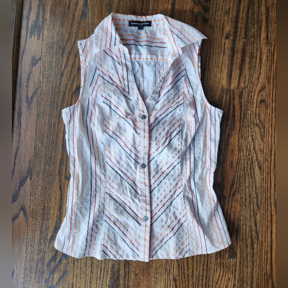 Express Button Down Work Shirt